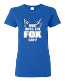Ladies What Does the Fox Say Sound Music Song Party Swag Retro Cool T-Shirt Tee