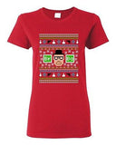 Ladies Heisenberg W. White Ugly Christmas TV Series Funny Parody DT T-Shirt Tee