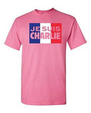Je Suis Charlie Support France Flag Protest Paris Novelty Adult DT T-Shirt Tee