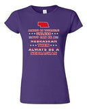 Junior Always Be Yourself Unless You Can Be An Nebraskan Map Star DT T-Shirt Tee