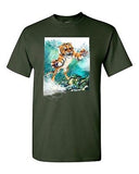 Tiger Make Up Wild Animal Cats Tanya Ramsey Artworks Art DT Adult T-Shirts Tee