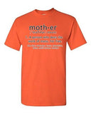 Mother Definition Meaning Dictionary Mothers Day Gift Funny DT Adult T-Shirt Tee