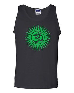 Om Aum Yoga Hindu Sanskrit God Symbol Novelty Statement Graphics Adult Tank Top