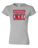 Junior Warning If Zombies Chase Us Tripping You Walking Dead TV DT T-Shirt Tee