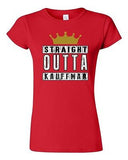Junior Straight Outta Kauffman Crown Baseball Ball Game Sports DT T-Shirt Tee