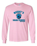 Long Sleeve Adult T-Shirt Quint's Shark Fishing Amity Island Shark TV Movie DT