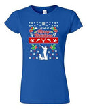 Junior Merry Christmas Hunting Dog Animals Ugly Christmas Funny DT T-Shirt Tee