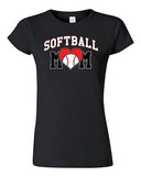 Junior Softball Mom Heart Sports Novelty DT T-Shirt Tee