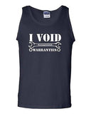 I Void Warranties Mechanic Wrench Humor Novelty Statement Graphic Adult Tank Top