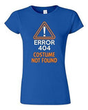 Junior Costume Error 404 Not Found Halloween Orange Funny Humor DT T-Shirt Tee