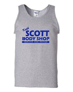 Keith Scott Body Shop Novelty Statement Graphics Adult Tank Top