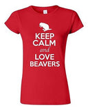 Junior Keep Calm And Love Beavers Rats Rodents Animal Lover Humor T-Shirt Tee