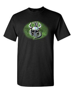 Metallic Dragon And Skull Horn Tanya Ramsey Artworks Art DT Adult T-Shirts Tee