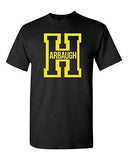 Harbaugh Big Letter H Football Michigan Sports Game Novelty Adult T-Shirt Tee