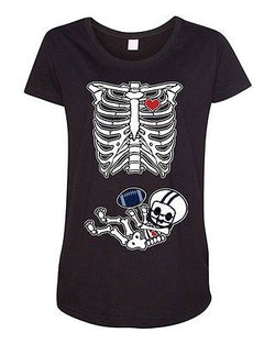 Baby Skeleton Tennessee Football Maternity DT T-Shirt Tee