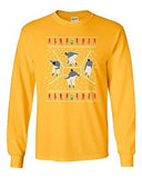 Long Sleeve Adult T-Shirt Bling Dance Telephone Music Parody Ugly Christmas DT