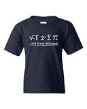 I 8 Sum Pi And It Was Delicious Mathematics Novelty Youth Kids T-Shirt Tee