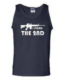 I Plead The 2nd Pro Gun Rights Novelty Statement Graphic Adult Tank Top