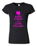 Junior Keep Calm And Love Poland Country Statement Novelty T-Shirt Tee