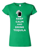 Junior Keep Calm And Drink Tequila Drunk Alcohol Drinks Funny DT T-Shirt Tee