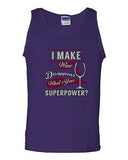 I Make Wine Disappear What's Your Superpower? Superhero Funny DT Adult Tank Top