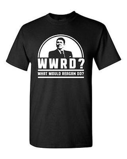 WWRD What Would Reagan Do? President Election 84 Funny DT Adult T-Shirt Tee