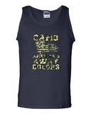 Camo America's Away Colors USA Patriotic Country Flag America DT Adult Tank Top