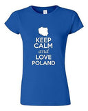 Junior Keep Calm And Love Poland Country Statement Novelty T-Shirt Tee