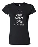 Junior Keep Calm And Love Cape Verde Country Patriotic Novelty T-Shirt Tee