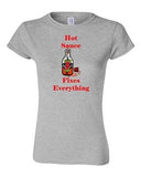 Junior Hot Sauce Fixes Everything Chili Pepper Spicy DT Novelty T-Shirt Tee