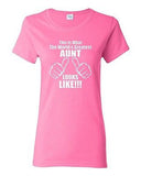 Ladies This Is What The World's Greatest Aunt Auntie Gift Novelty T-Shirt Tee