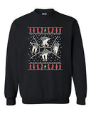Bling Dance Telephone Music Song Parody Ugly Christmas DT Crewneck Sweatshirt