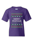 Merry Festivus Ugly Christmas Season Parody Funny DT Youth Kids T-Shirt Tee