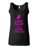 Junior Keep Calm And Love Netherlands Country Novelty Statement Tank Top