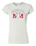 Junior Baseball Mom Heart Sports Novelty DT T-Shirt Tee