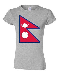 Junior Nepal Country Flag Asia Kathmandu State Nation Patriotic DT T-Shirt Tee