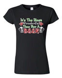 Junior It's The Most Wonderful Time For A Beer Christmas Funny DT T-Shirt Tee