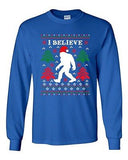 Long Sleeve Adult T-Shirt I Believe Sasquatch Big Foot Ugly Christmas Funny DT