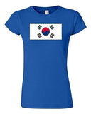 Junior South Korea Country Flag Seoul Korean Nation Patriotic DT T-Shirt Tee