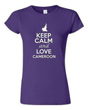 Junior Keep Calm And Love Cameroon Country Nation Patriotic Novelty T-Shirt Tee