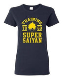 Ladies Training To Go Super Saiyan Gym Workout Anime Funny Parody DT T-Shirt Tee