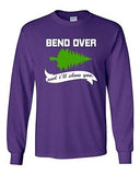 Long Sleeve Adult T-Shirt Bend Over I'll Show You TV Ugly Christmas Funny DT