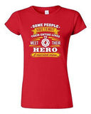 Junior Firefighter Rescue Hero I Married Mine Husband Funny Humor DT T-Shirt Tee