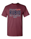 Marco Rubio For President 2016 Vote Campaign Election USA DT Adult T-Shirt Tee