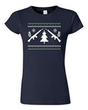 Junior Guns Ugly Christmas Snow Rifle Tree Grenade Funny Humor DT T-Shirt Tee