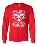Long Sleeve Adult T-Shirt Want To Know If There's Life After Death Father DT