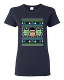 Ladies Heisenberg W. White Ugly Christmas TV Series Funny Parody DT T-Shirt Tee