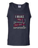 I Make Wine Disappear What's Your Superpower? Superhero Funny DT Adult Tank Top