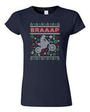 Junior Braaap Motorcycles Bike Riders Ride Ugly Christmas Humor DT T-Shirt Tee