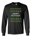 Long Sleeve Adult T-Shirt Merry Festivus Ugly Christmas Season Parody Funny DT